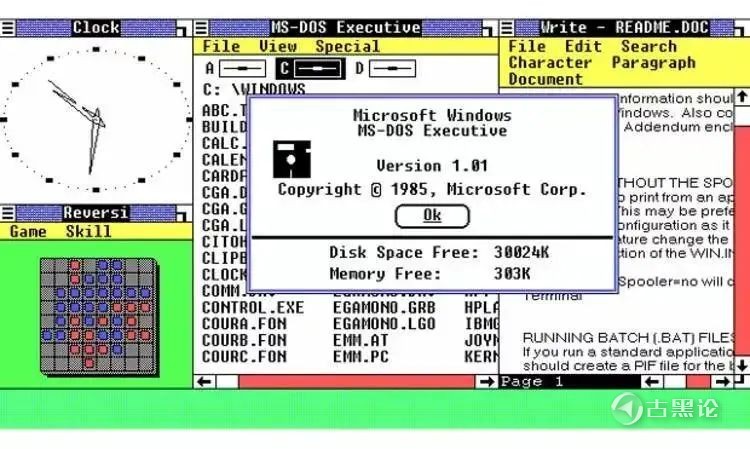 Windows 1.0 到 Windows 11 的 UI 变化图 1.jpg